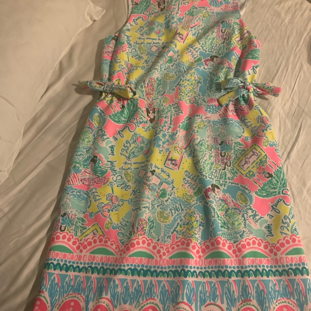 Lilly Pulitzer Dresses Marlie Stretch Shift Dress Size 0 Style#004112
Green/Pink